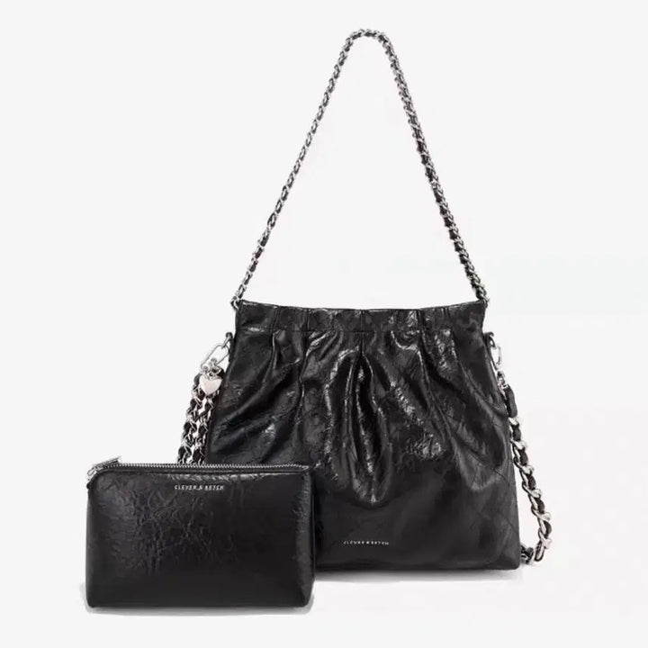 [BUNJANG] Black Chain Crossbody Bag / 체인 가방