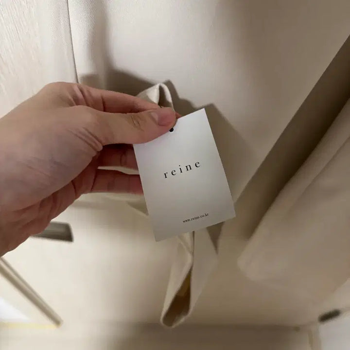 [BUNJANG] Reine Semi-Bootcut Creamy Beige Slacks (S) / (택o) 렌느 reine 세미부츠컷 크리미베이지 슬랙스 S