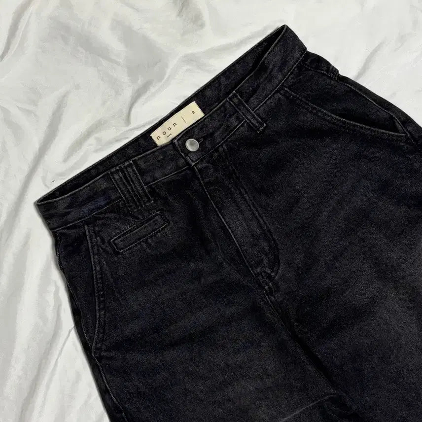 [BUNJANG] Nohant Belted Denim Pants / [노운] belted denim pants (charcoal)