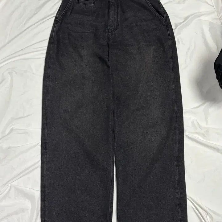 [BUNJANG] Nohant Belted Denim Pants / [노운] belted denim pants (charcoal)