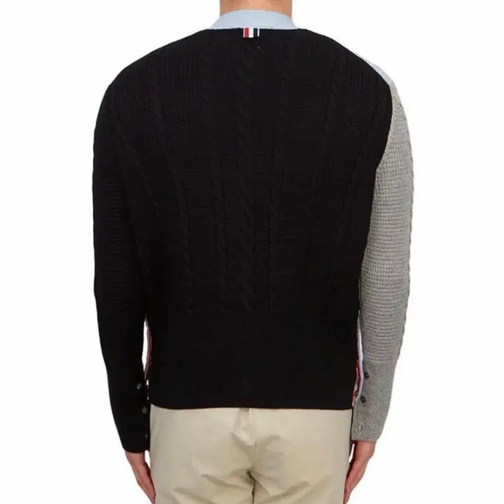 [BUNJANG] Thom Browne Fun Mix Wool Relax Cable Cardigan / 톰브라운 / 펀믹스 울 릴랙스 케이블 가디건 / 3