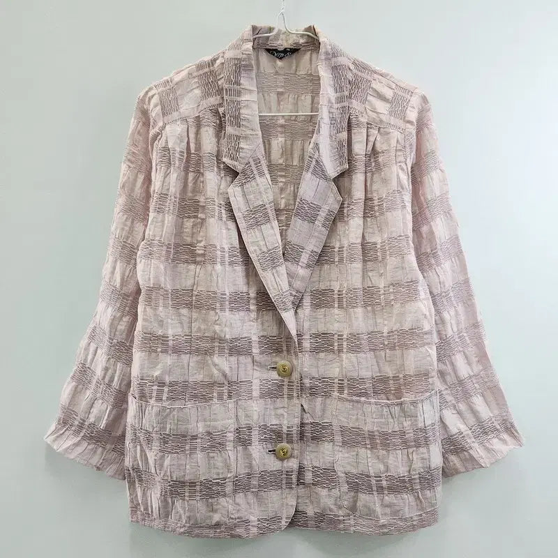 [BUNJANG] Vintage Mesh Stripe Jacket / [JAPAN MADE] 빈티지 페미닌 메쉬스트라이프 자켓