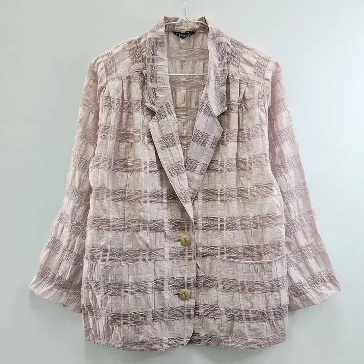 [BUNJANG] Vintage Mesh Stripe Jacket / [JAPAN MADE] 빈티지 페미닌 메쉬스트라이프 자켓