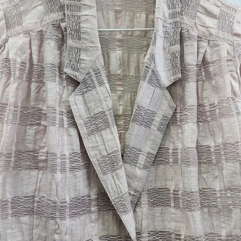 [BUNJANG] Vintage Mesh Stripe Jacket / [JAPAN MADE] 빈티지 페미닌 메쉬스트라이프 자켓