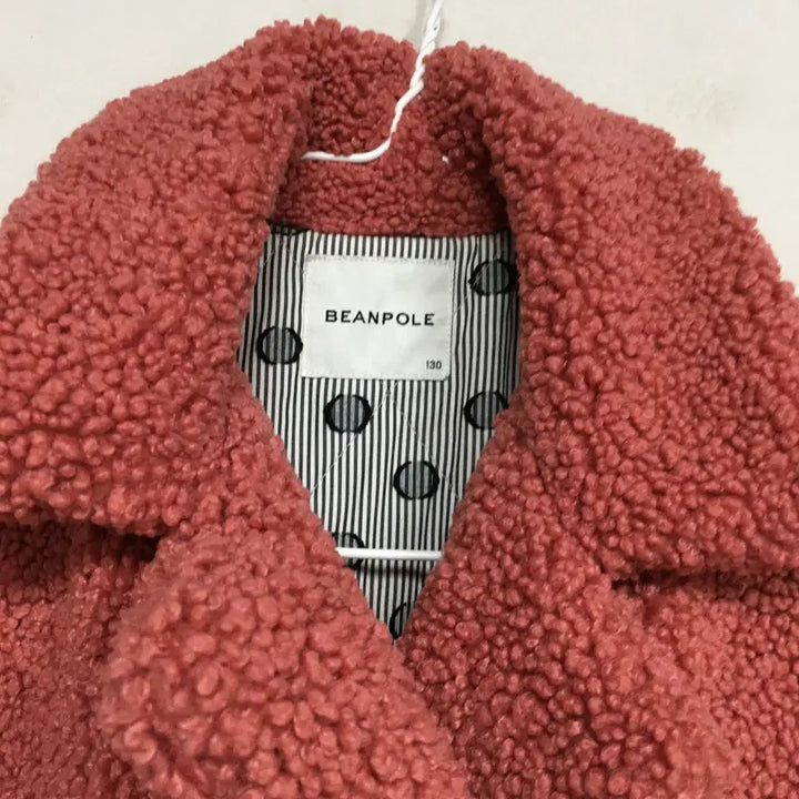 [BUNJANG] Beanpole Kids Girl Teddy Bear Coat 130 / 빈폴 키즈 여아 테디베어 코트 130