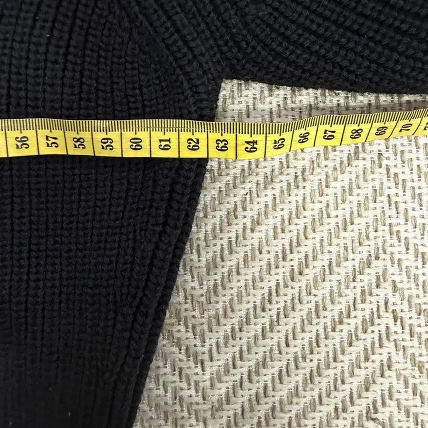 [BUNJANG] COS Oversized Black Half-Zip Knit Sweater / 정품) COS 코스 여성 오버핏 블랙 니트 반집업 니트 L
