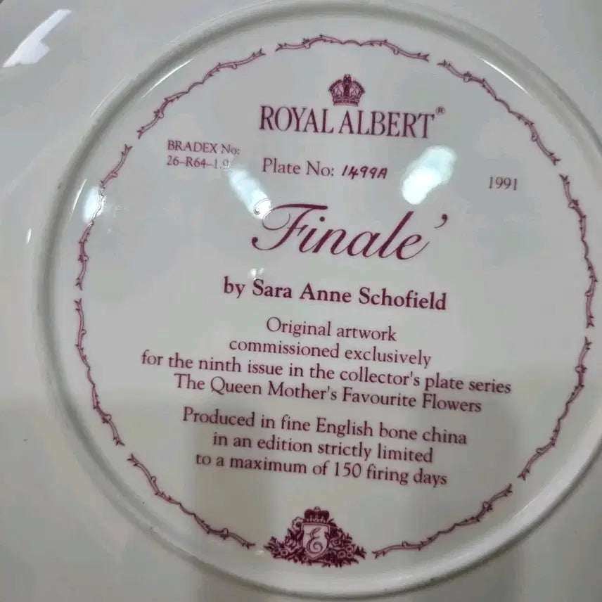 [BUNJANG] Royal Albert Finale Decorative Plate / 영국.한정판)로얄알버트 피날레대형 장식접시.27cm