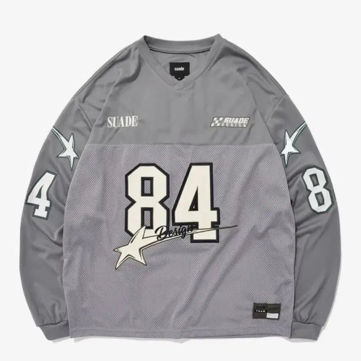 [BUNJANG] Suede 84 Star Racing Long Sleeve [Gray] L / 스웨이드 84 STAR RACING 롱슬리브 [GRAY] L