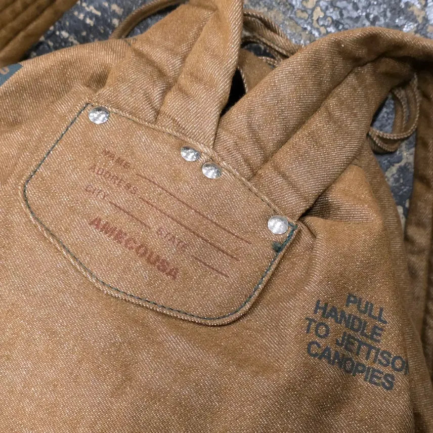 [BUNJANG] Ameeko Tomahawk Indian Printing Backpack / 아메코 토마호크 인디언 프린팅 브라운 백팩