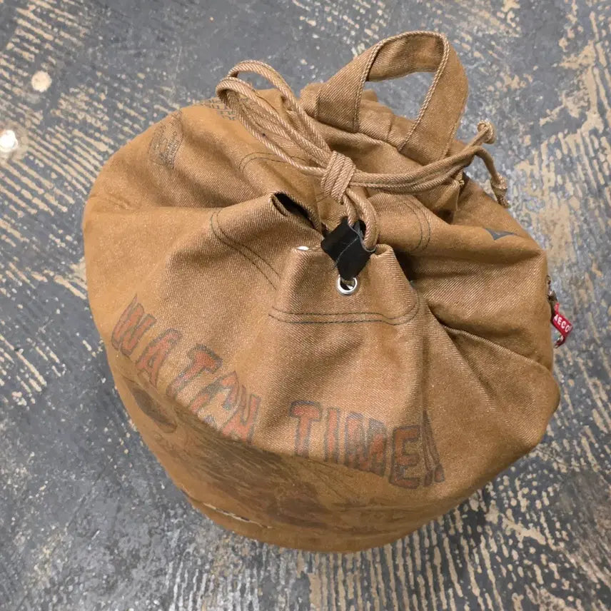 [BUNJANG] Ameeko Tomahawk Indian Printing Backpack / 아메코 토마호크 인디언 프린팅 브라운 백팩