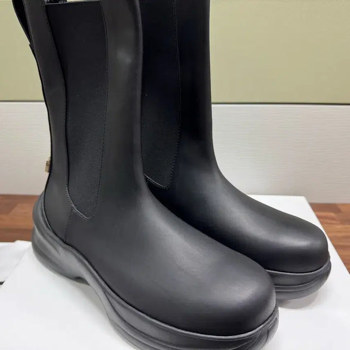 [BUNJANG] Wooyoungmi Leather High Chelsea Boots / 우영미 남성 더블레이스 레더 하이 첼시 부츠 41사이즈(265)