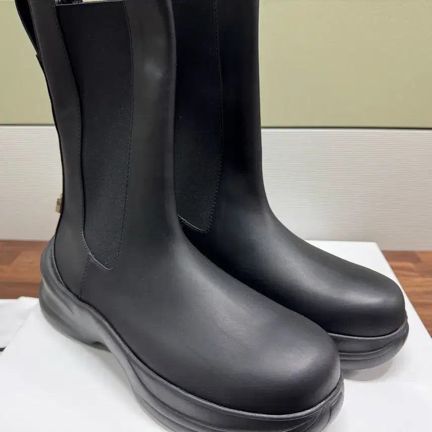 [BUNJANG] Wooyoungmi Leather High Chelsea Boots / 우영미 남성 더블레이스 레더 하이 첼시 부츠 41사이즈(265)