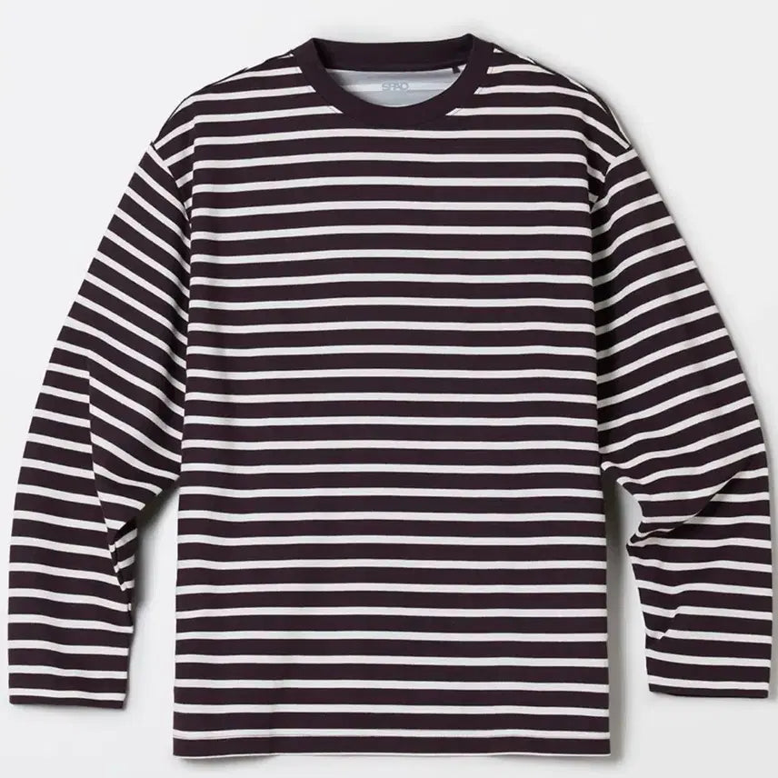 [BUNJANG] Spao Loose Fit Striped Long Sleeve T-shirt / 스파오 루즈핏 스트라이프 긴팔티