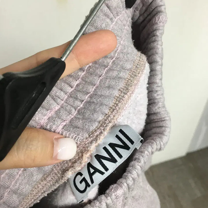 [BUNJANG] GANNI Smile Pink Sweatshirt and Pants Set S / GANNI 가니 스마일 핑크 맨투맨 팬츠 세트 S