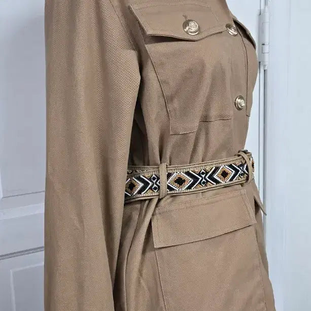 [BUNJANG] MAJE Safari Style Jacket / 마쥬  비즈 벨트자켓