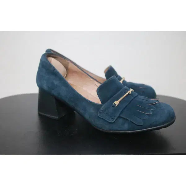 [BUNJANG] Navy Fringe Pumps Heels / (245) 프린지 장식 네이비 펌프스 힐 구두 (245)