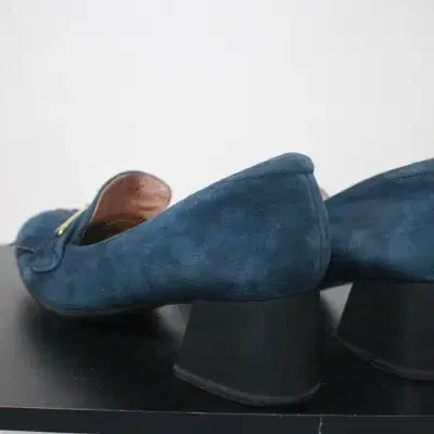 [BUNJANG] Navy Fringe Pumps Heels / (245) 프린지 장식 네이비 펌프스 힐 구두 (245)