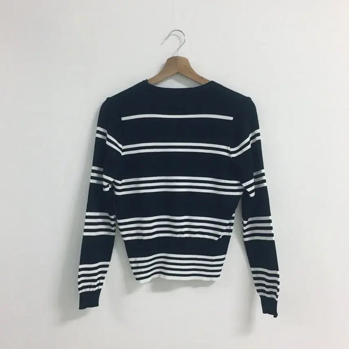 [BUNJANG] Black Striped Cardigan / [새제품] 엔바이플러스 검정 스트라이프 가디건
