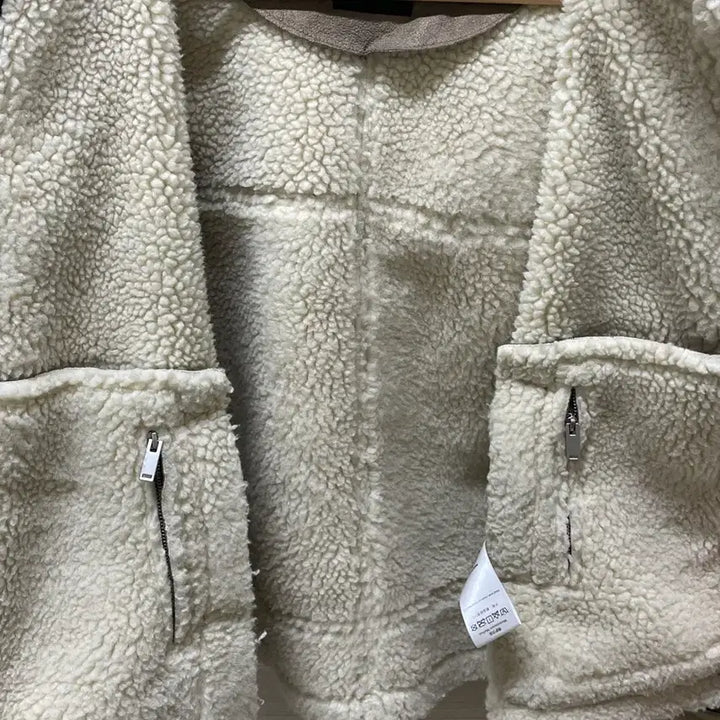 [BUNJANG] Selected Ivory Eco-Mustang Jacket / 무스탕 (셀렉티드) 아이보리 판매합니다.