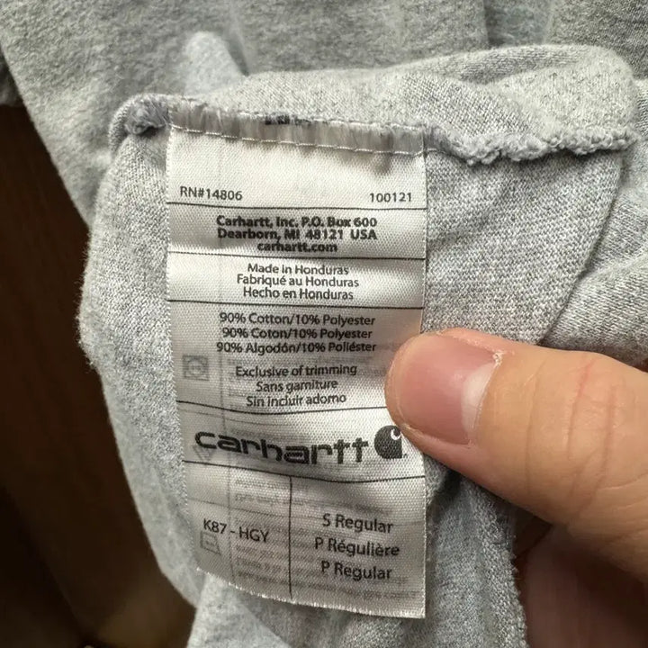 [BUNJANG] Carhartt Pocket Short Sleeve T-shirt / 칼하트 포켓 반팔 S