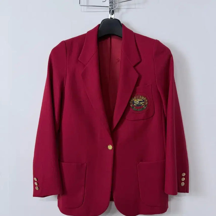 [BUNJANG] Burberry Crest Logo Gold Button Blazer Jacket / 버버리 크레스트 로고 금장 블레이져 자켓