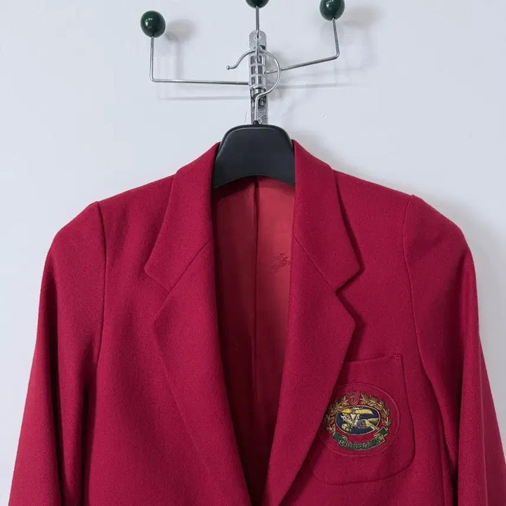 [BUNJANG] Burberry Crest Logo Gold Button Blazer Jacket / 버버리 크레스트 로고 금장 블레이져 자켓