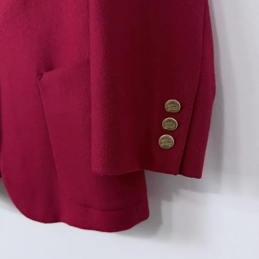 [BUNJANG] Burberry Crest Logo Gold Button Blazer Jacket / 버버리 크레스트 로고 금장 블레이져 자켓
