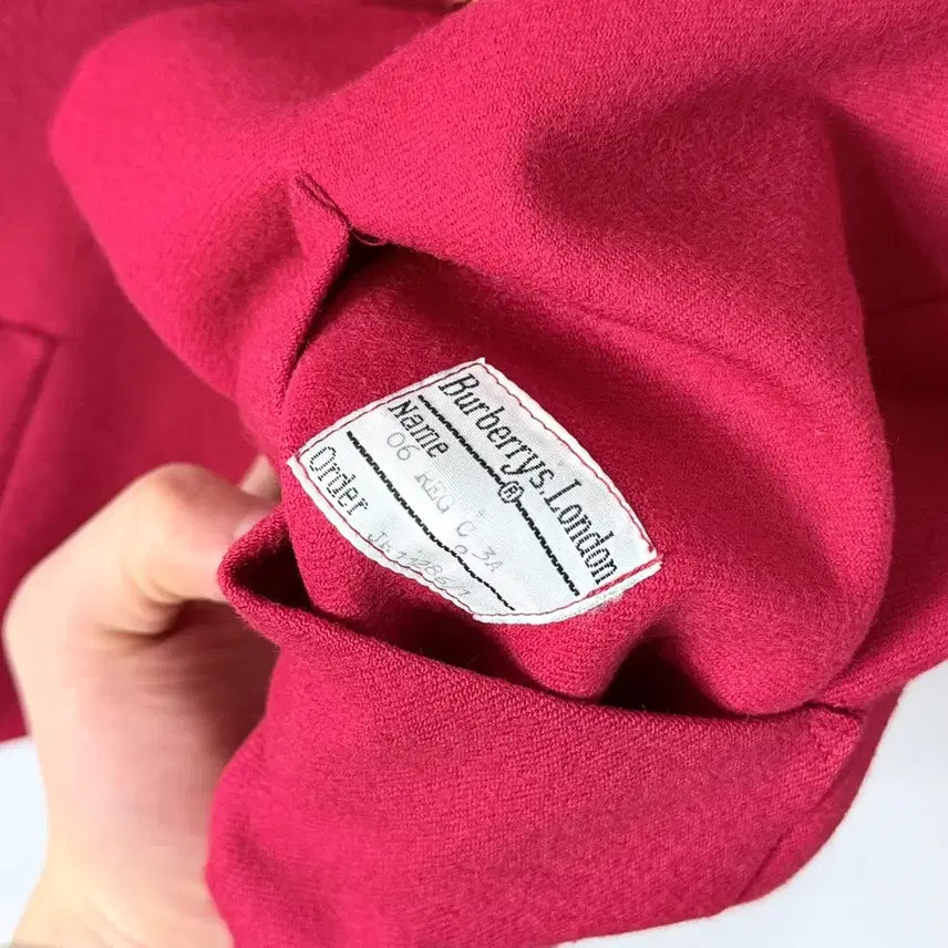 [BUNJANG] Burberry Crest Logo Gold Button Blazer Jacket / 버버리 크레스트 로고 금장 블레이져 자켓