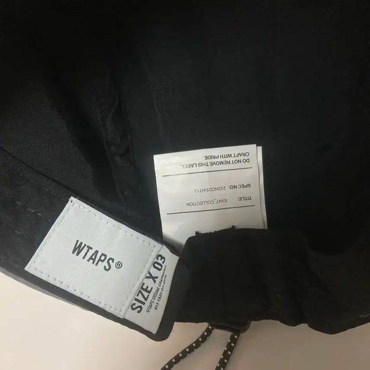 [BUNJANG] WTAPS Reflective Black Hat / 더블탭스(WTAPS) 리플렉티브 블랙