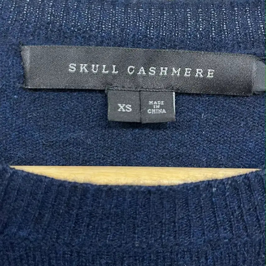 [BUNJANG] Skull Cashmere Skull Pattern Cashmere Knit Sweater / [XS]스컬 캐시미어 매장판 해골 패턴 캐시미어100% 니트