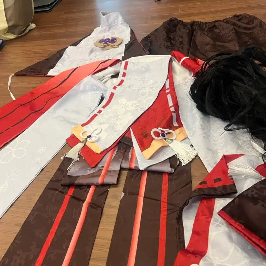 [BUNJANG] Genshin Impact Yae Miko Cosplay Costume + Wigs / 원신 미코 코스프레 의상 +가발 두개