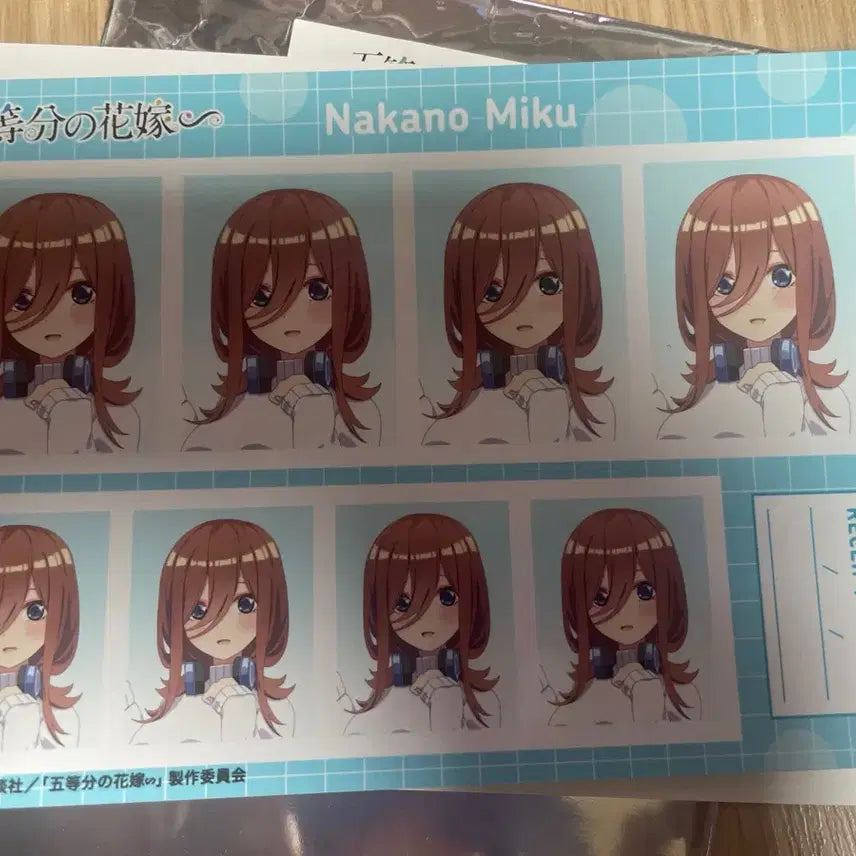 [BUNJANG] The Quintessential Quintuplets Nakano Miku Photo / 5등분의 신부 나카노 미쿠 사진