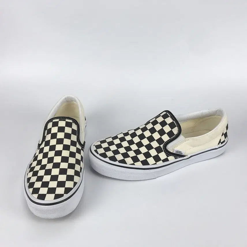 [BUNJANG] Vans Ivory Checkerboard Slip-On Shoes (Men&