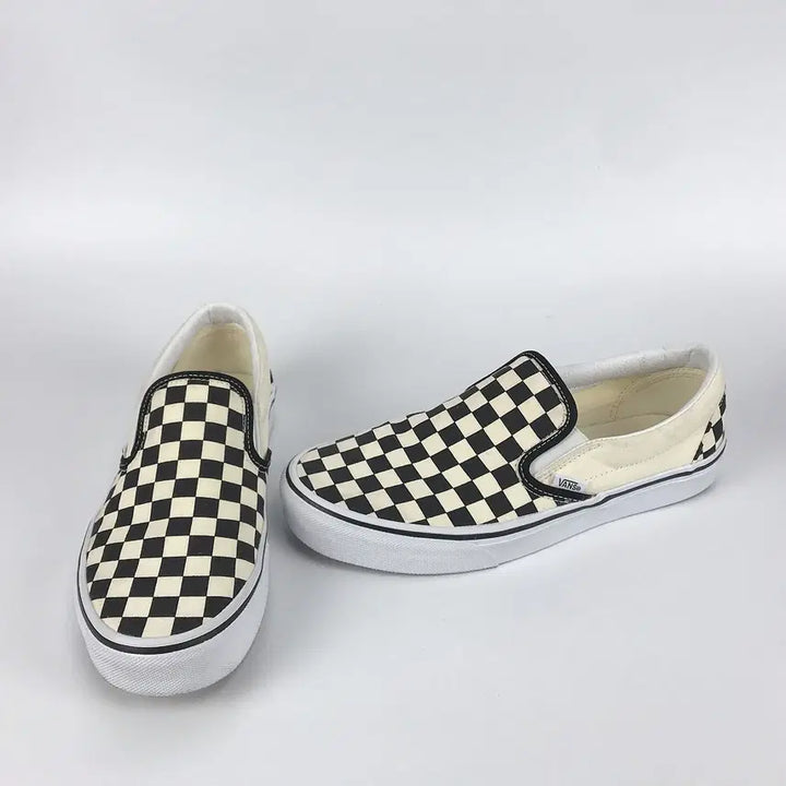 [BUNJANG] Vans Ivory Checkerboard Slip-On Shoes (Men&