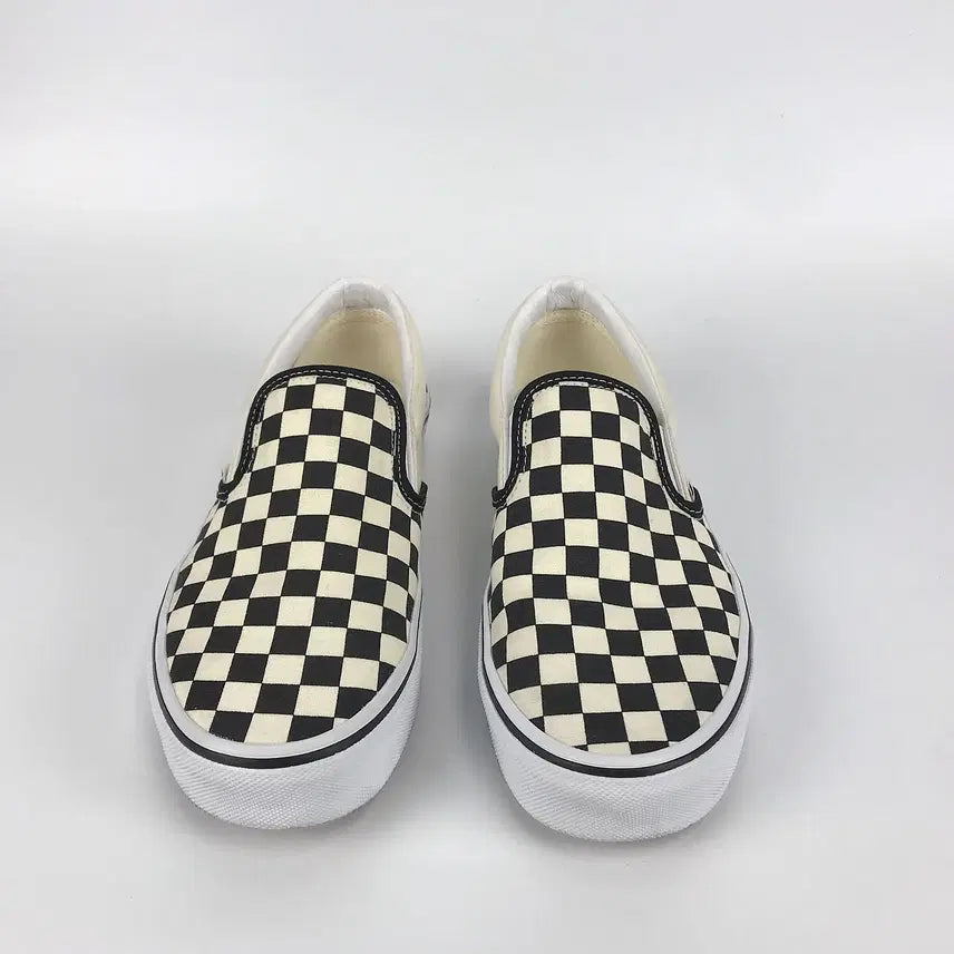 [BUNJANG] Vans Ivory Checkerboard Slip-On Shoes (Men&