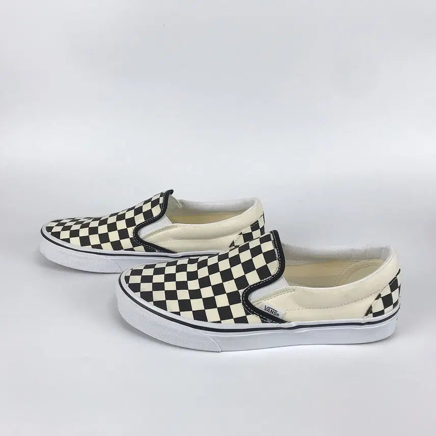 [BUNJANG] Vans Ivory Checkerboard Slip-On Shoes (Men&