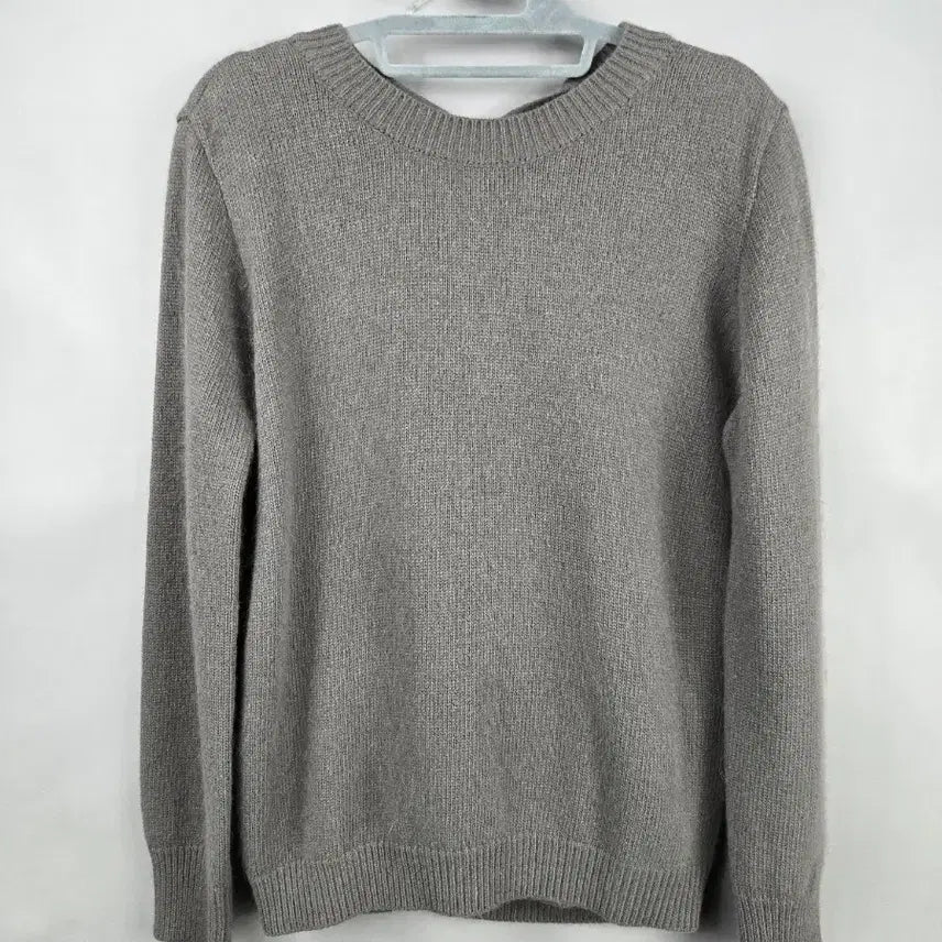 [BUNJANG] Partysu Angora Blend Backless Wrap Knit Top / [무료배송]파티수 F 여성 백 오픈 리본 앙고라 랩 스타일 니트