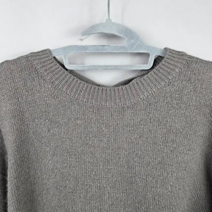 [BUNJANG] Partysu Angora Blend Backless Wrap Knit Top / [무료배송]파티수 F 여성 백 오픈 리본 앙고라 랩 스타일 니트