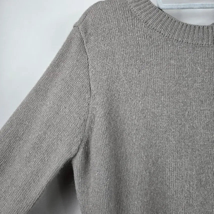[BUNJANG] Partysu Angora Blend Backless Wrap Knit Top / [무료배송]파티수 F 여성 백 오픈 리본 앙고라 랩 스타일 니트