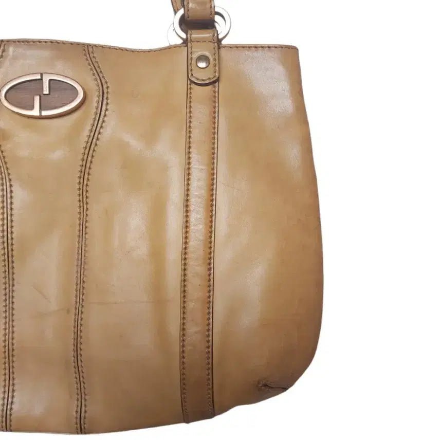 [BUNJANG] Gucci Vintage Leather Hobo Shoulder Bag / 구찌 빈티지 레더 호보 숄더백 통가죽
