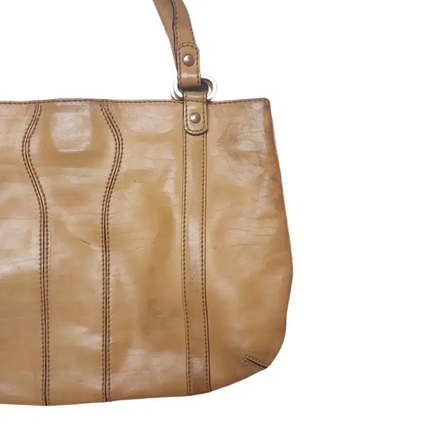 [BUNJANG] Gucci Vintage Leather Hobo Shoulder Bag / 구찌 빈티지 레더 호보 숄더백 통가죽