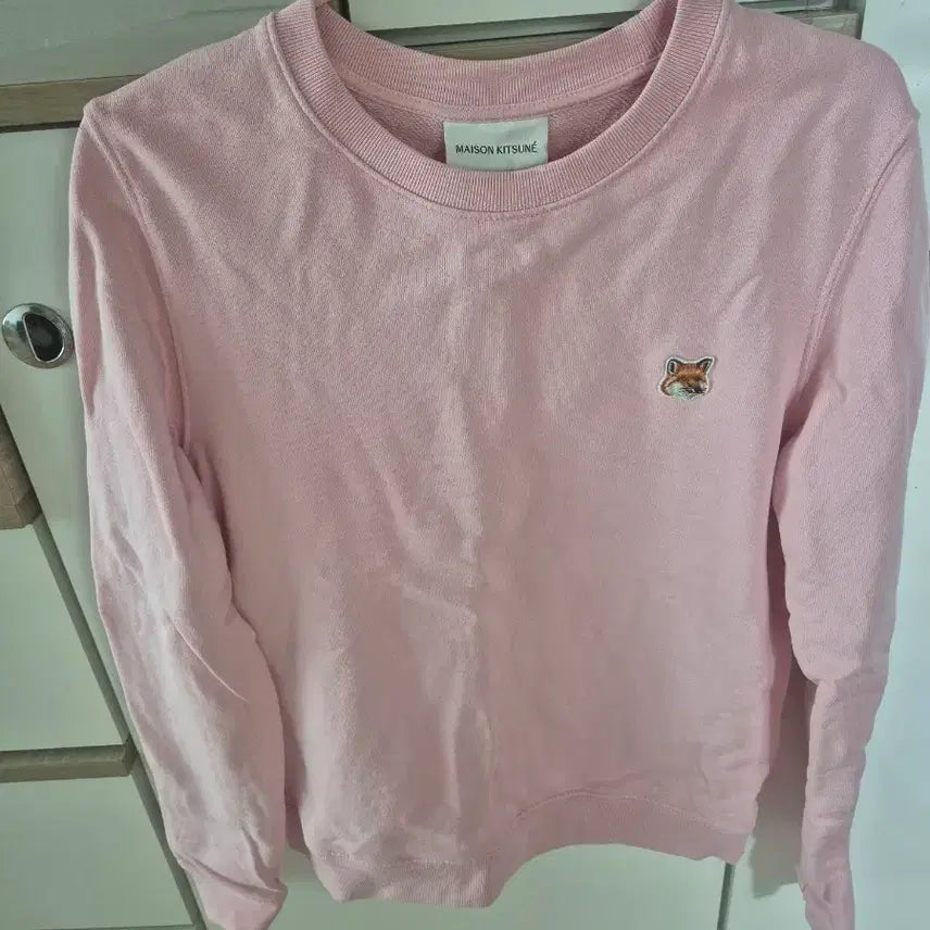 [BUNJANG] Maison Kitsune Pink Sweatshirt (S) / 메종키츠네 핑크 맨투맨 s