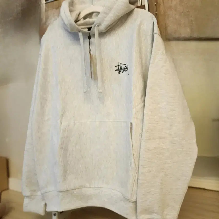 [BUNJANG] Stussy Heavy Fleece Hoodie (Black) / 스투시 헤비쭈리원단  후드 티셔츠 새상품