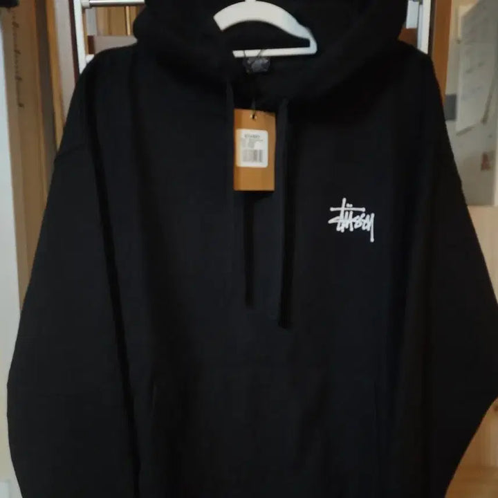 [BUNJANG] Stussy Heavy Fleece Hoodie (Black) / 스투시 헤비쭈리원단  후드 티셔츠 새상품