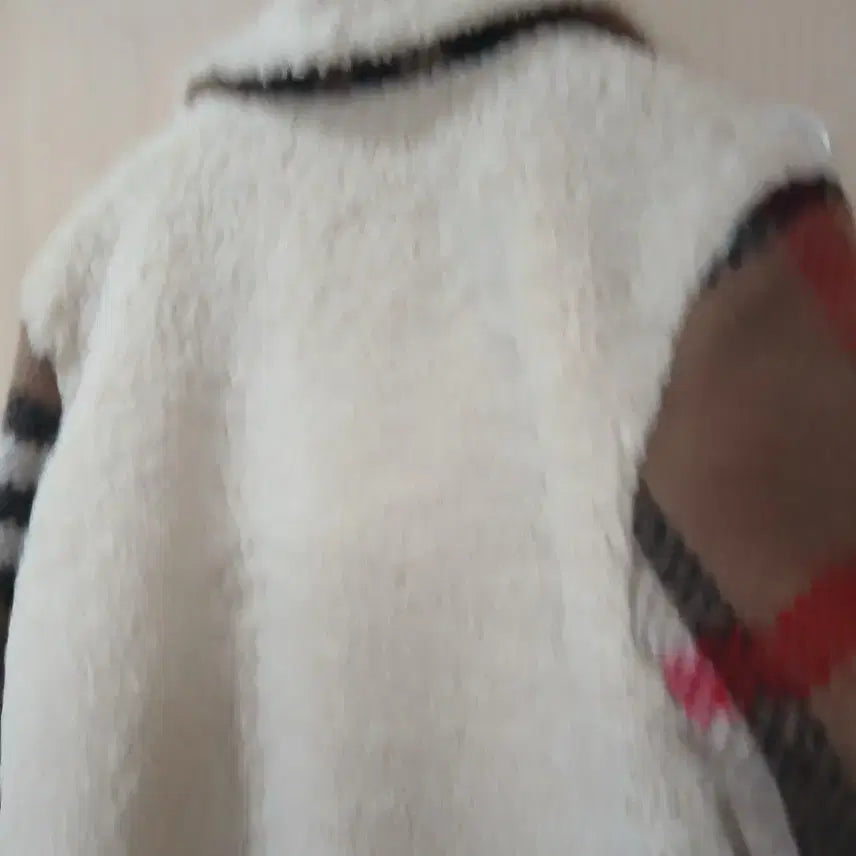 [BUNJANG] Checkered Fleece Lined Sheepskin Jacket (Size M) / 체크 무늬 뽀글이 양털 자켓.M