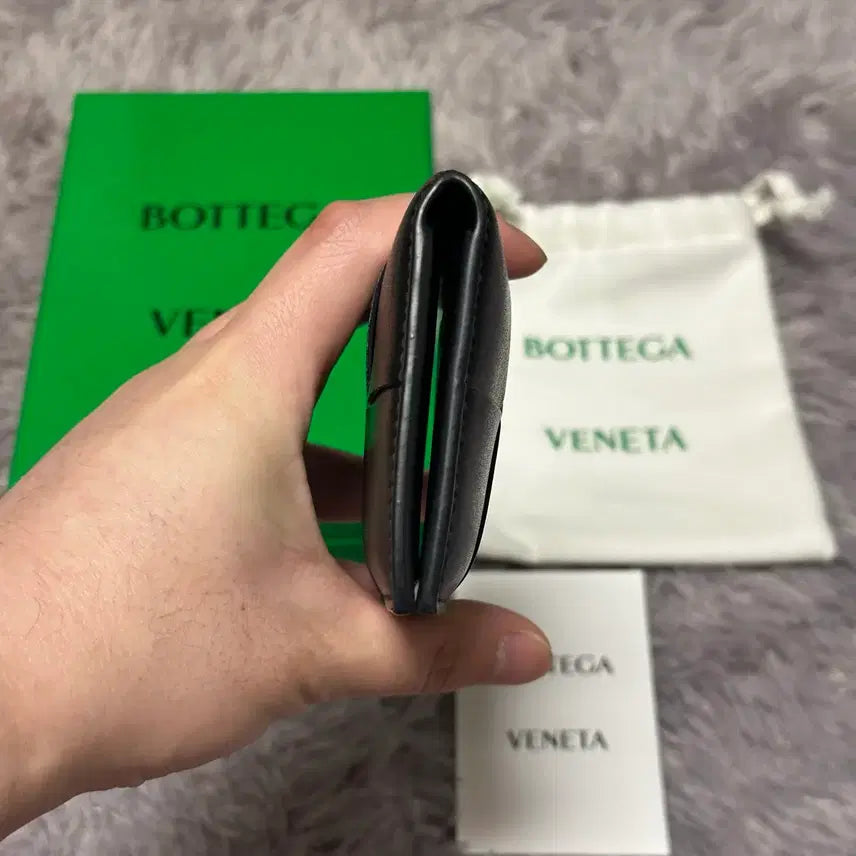 [BUNJANG] Bottega Veneta Maxi Flap Organizer Card Wallet / [풀구성] 보테가베네타 맥시 플랩 오거나이저 카드지갑 블랙