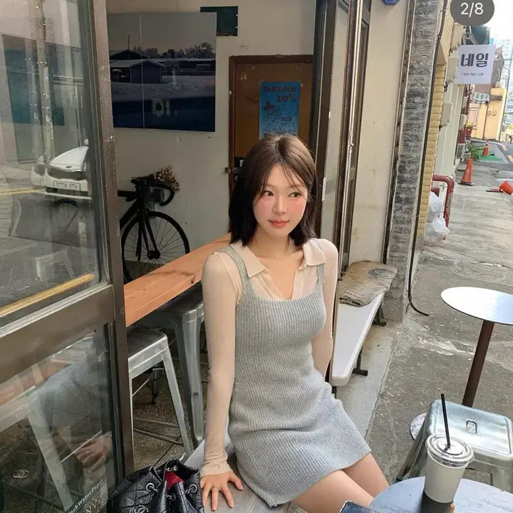 [BUNJANG] Sober Shop Cozy Knit Dress / 소버샵 코지 니트 원피스 택새상품