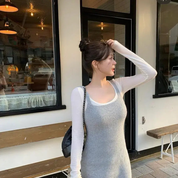 [BUNJANG] Sober Shop Cozy Knit Dress / 소버샵 코지 니트 원피스 택새상품
