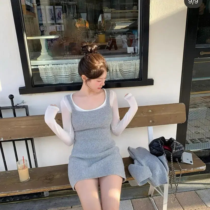 [BUNJANG] Sober Shop Cozy Knit Dress / 소버샵 코지 니트 원피스 택새상품