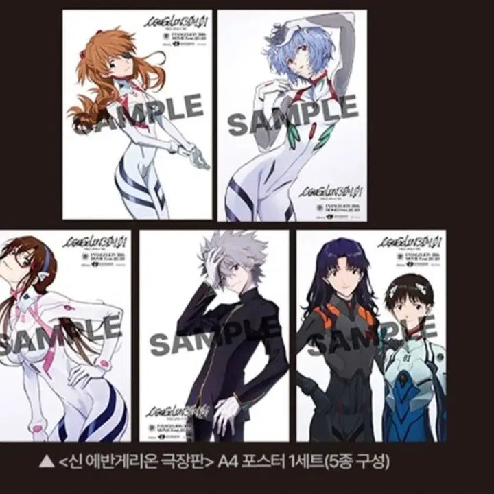 [BUNJANG] Evangelion Merchandise Bundle Set / 에반게리온 굿즈패키지 5종 1세트